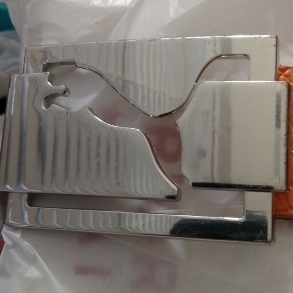 Puma Designer Orange  snake skin Collection Belt 3 - Picture 5 of 10